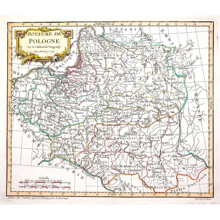 Didier Robert de Vaugondy | Royaume de Pologne
