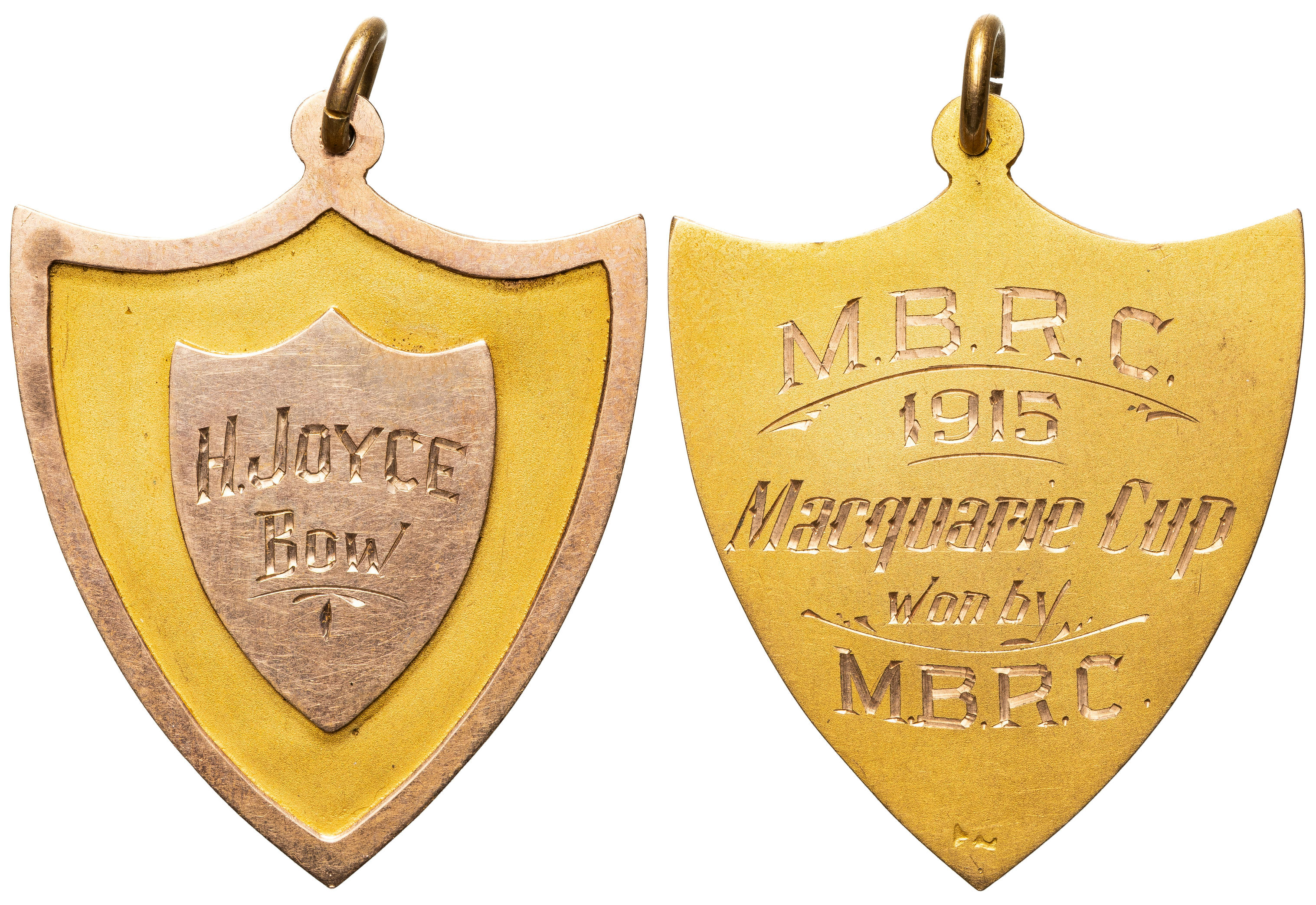 M.B.R.C. (Rifle Club), 1915, gVF