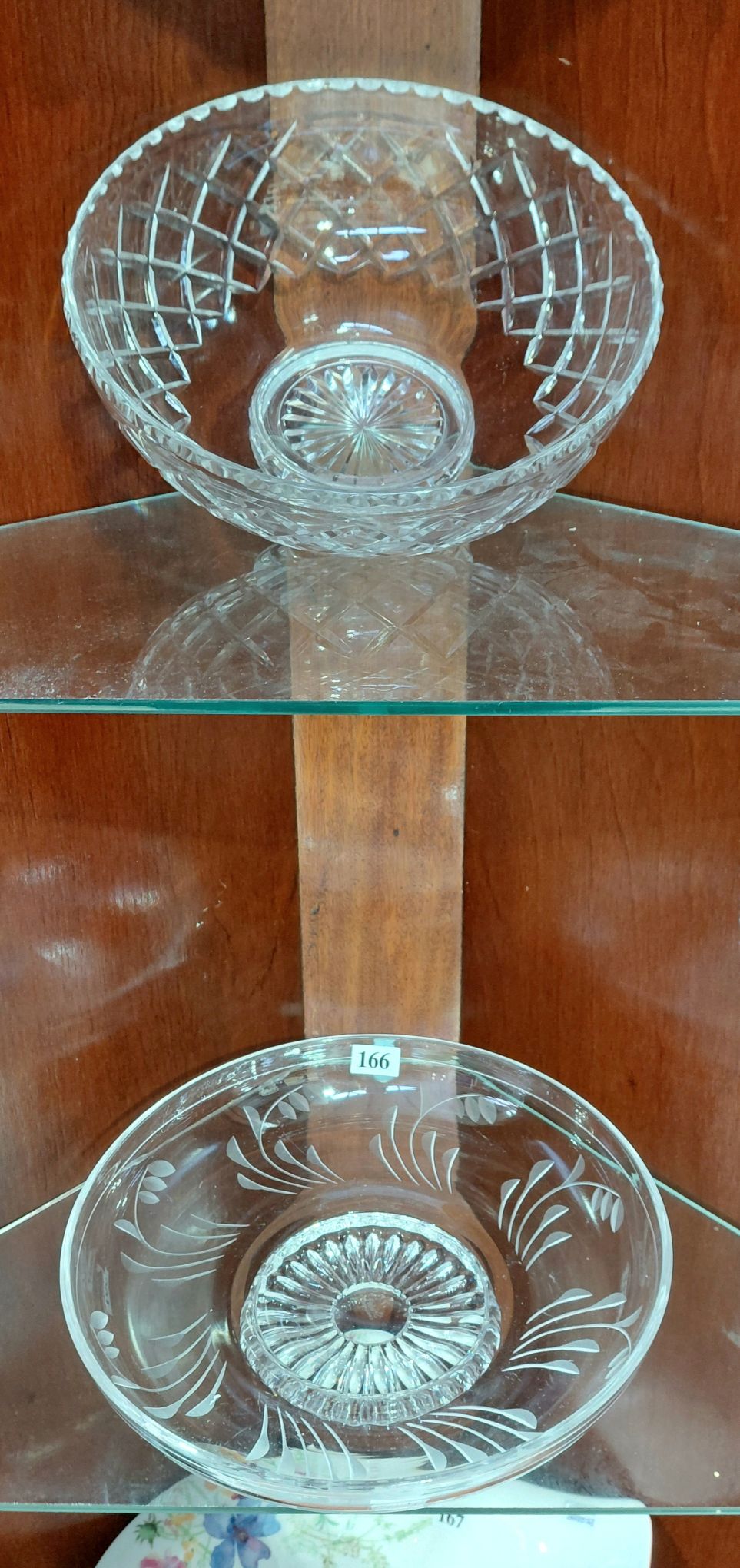 166 · STUART CRYSTAL FRUIT BOWLS