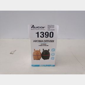 ROUND SHAPED MINI USB ULTRASONIC AROMA HUMIDIFIER - WOODEN LIGHT BROWN