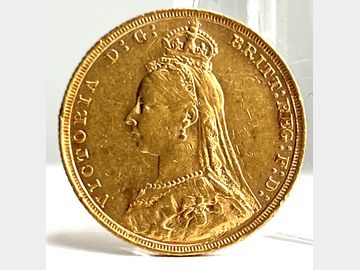 1892 VICTORIA JUBILEE HEAD SYDNEY MINT GOLD SOVEREIGN