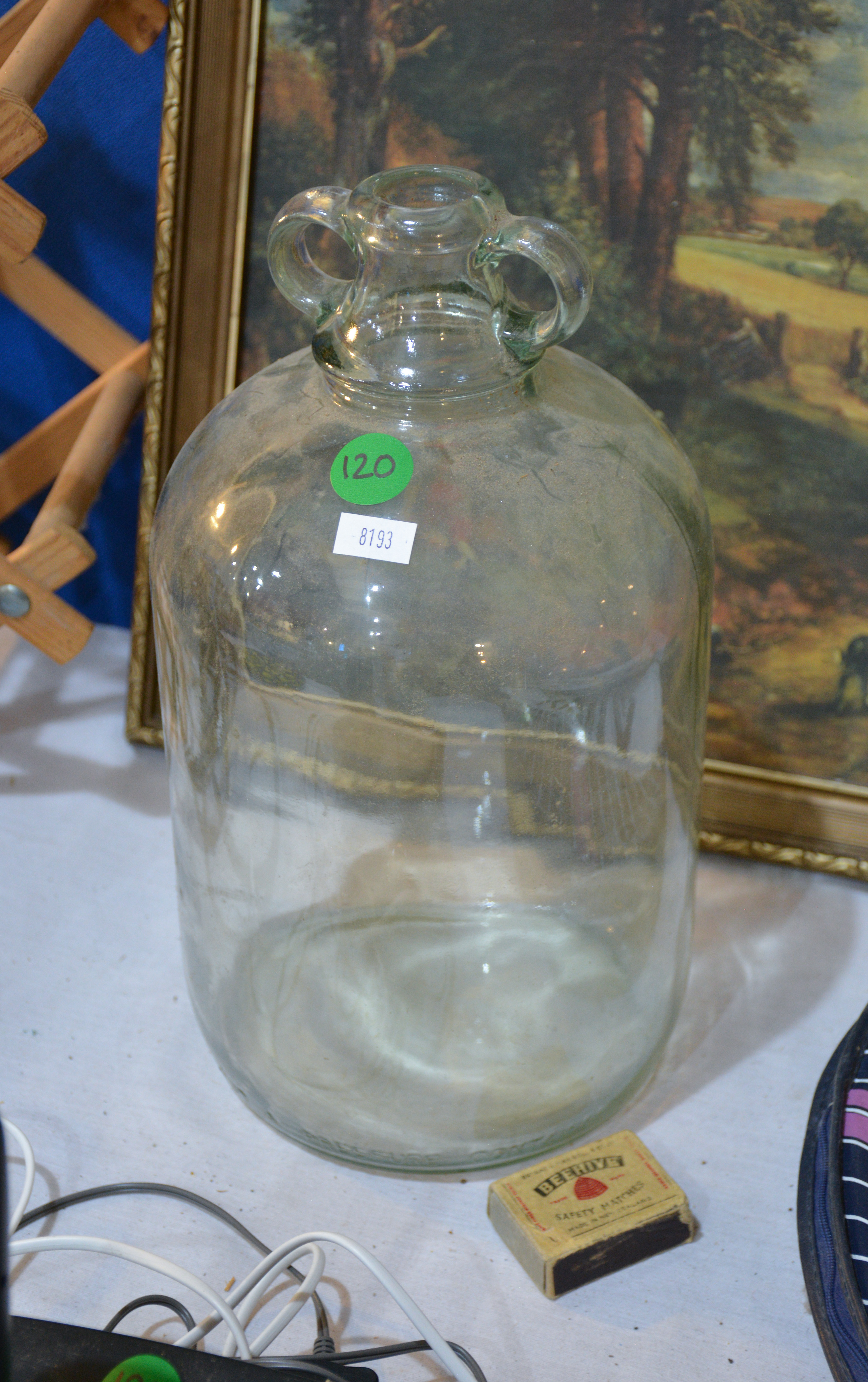 Glass 5L Demijohn — sold at auction in New Zealand for $10