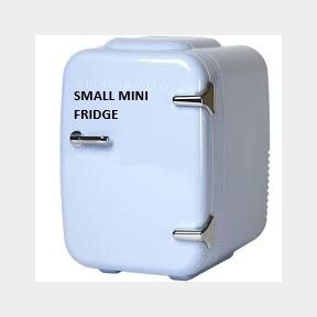 SILVER LOVE (SMALL MINI FRIDGE)- JSD-18A1 - Retro Mini Fridge - 4 liters - Refrigerator -White| 51744/784 SN B2 (S4)