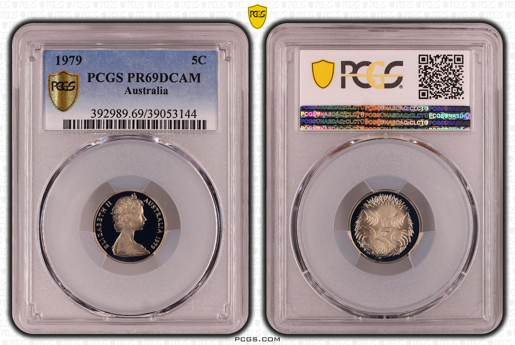 Elizabeth II, Five Cent, 1979, PCGS PR69DCAM