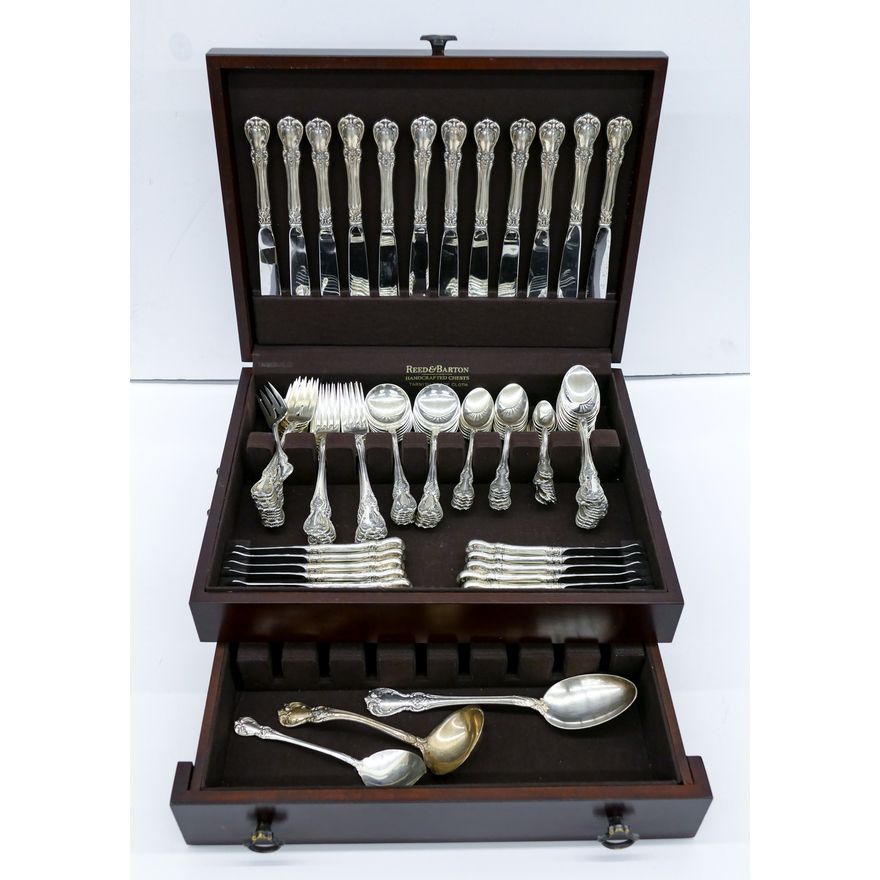 99pc Towle Sterling ''Old Master'' Flatware Service for 12 - 2,657