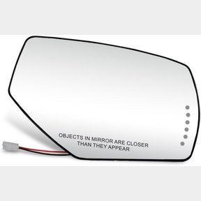 FOR GMC SIERRA 1500 2014 15 16 17 2018 MIRROR GLASS PASSENGER SIDE | W/SPOTTER GLASS | W/LED SIGNAL LIGHT | HEATED | POWER | REPLA