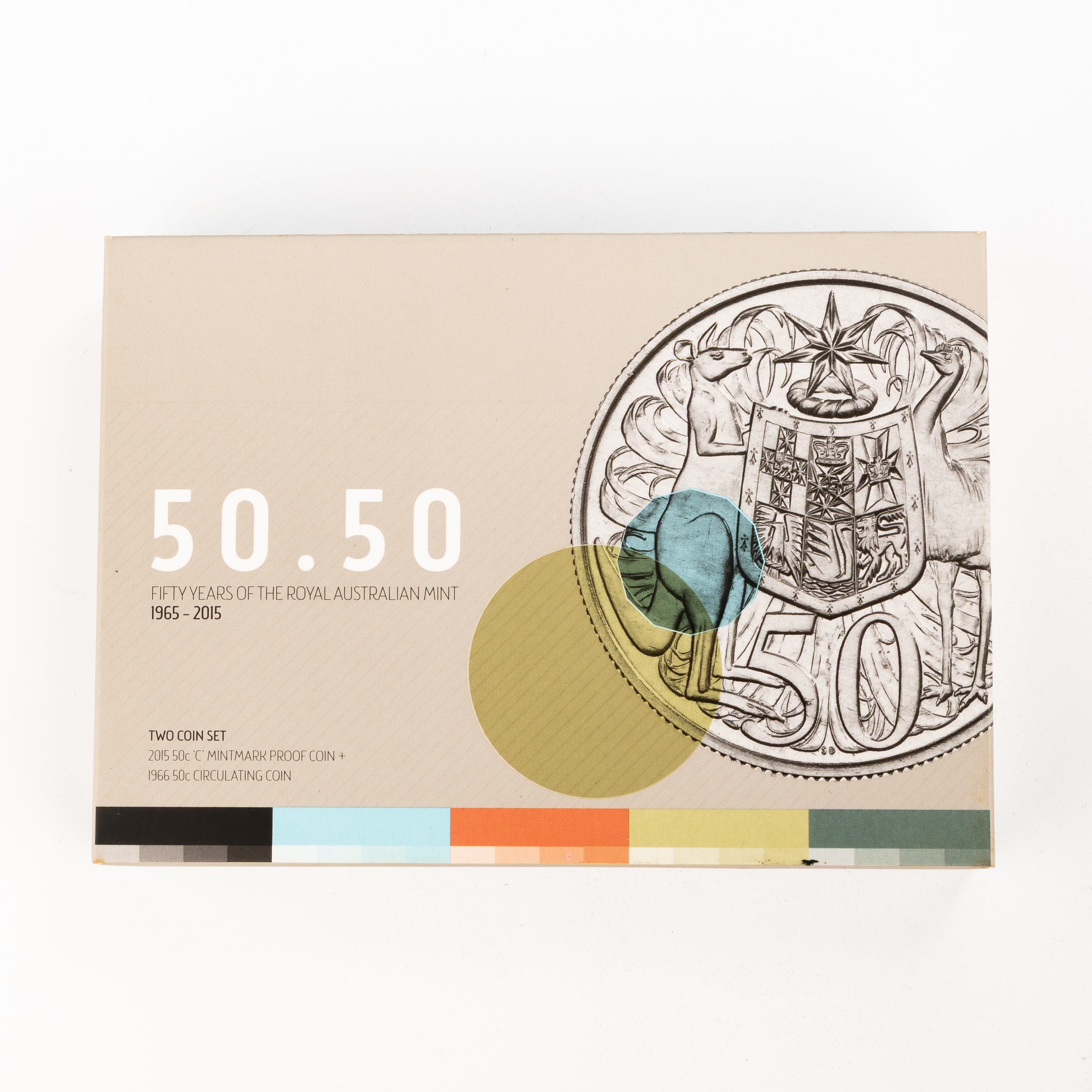 Elizabeth II, RAM - 50 . 50, Fifty Cents, 2015-C, UNC - FDC