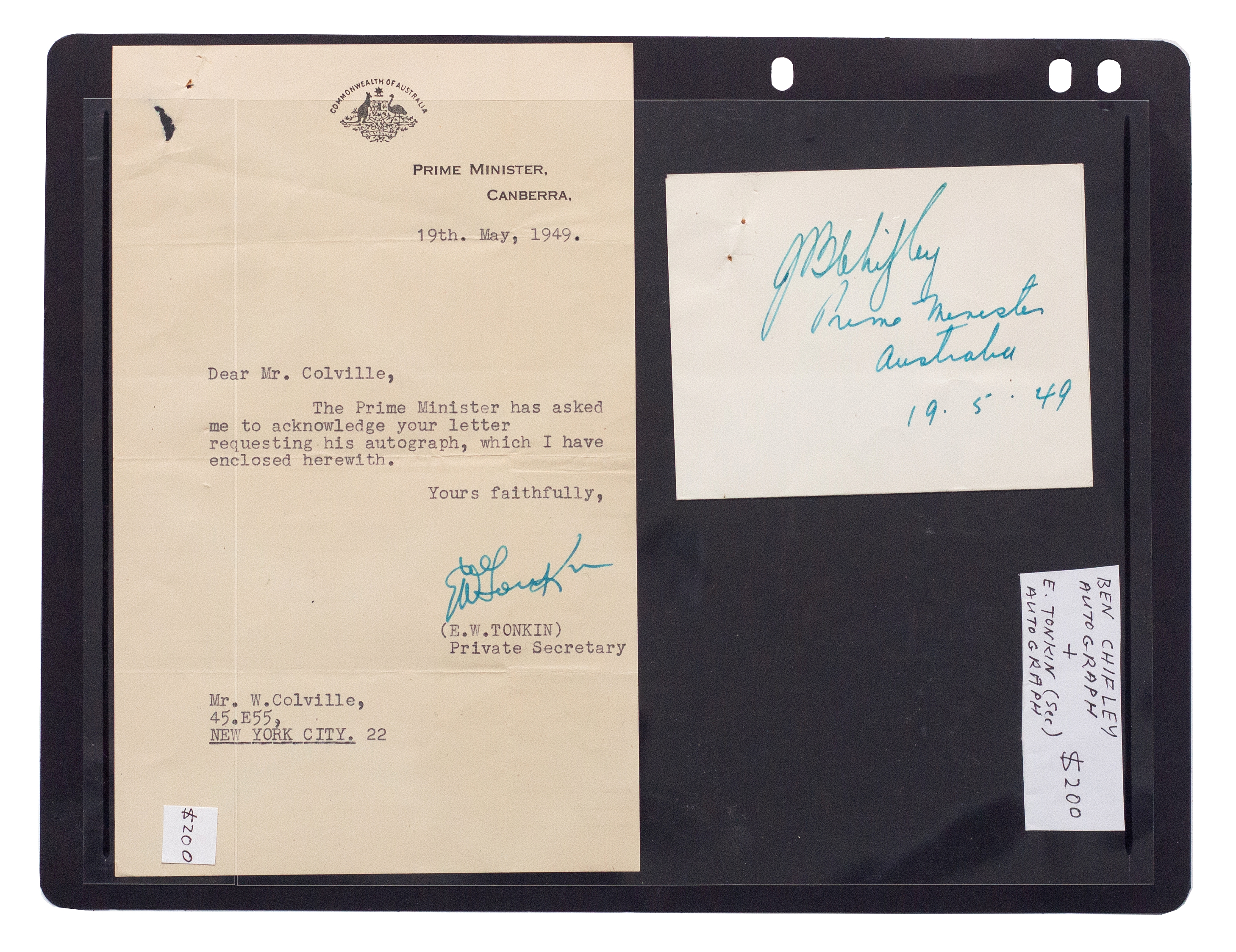 Autograph, 1949, Good