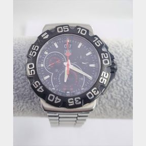 GENTS STAINLESS STEEL TAG HEUER WATDCH WITH DATE FUNCTION AND CHRONOGRAPH FUNCTION