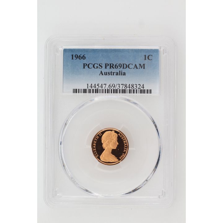 1966 Australian One Cent, 1c Proof PCGS - PR69DCAM -324