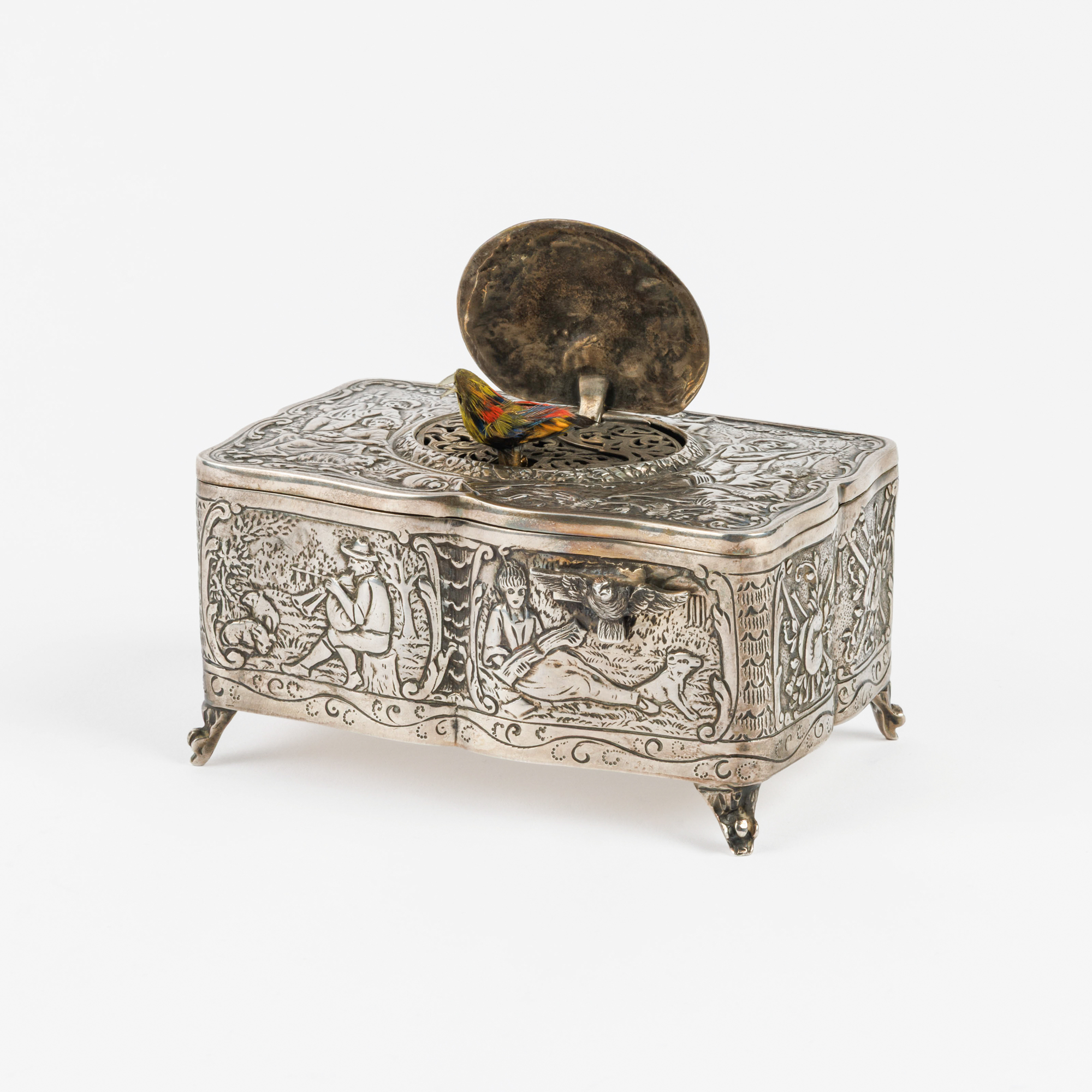 A German singing bird box – kavel bij Bernaerts, Antwerp