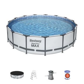 Bestway 4.57m x 1.07m Steel Pro MAX Frame Pool Set Grey | NOT ASSEMBLED
