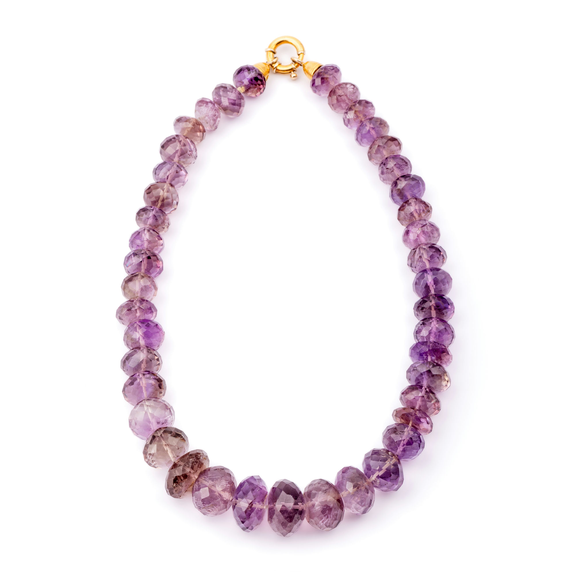 Amethyst Necklace 18ct Gold,
