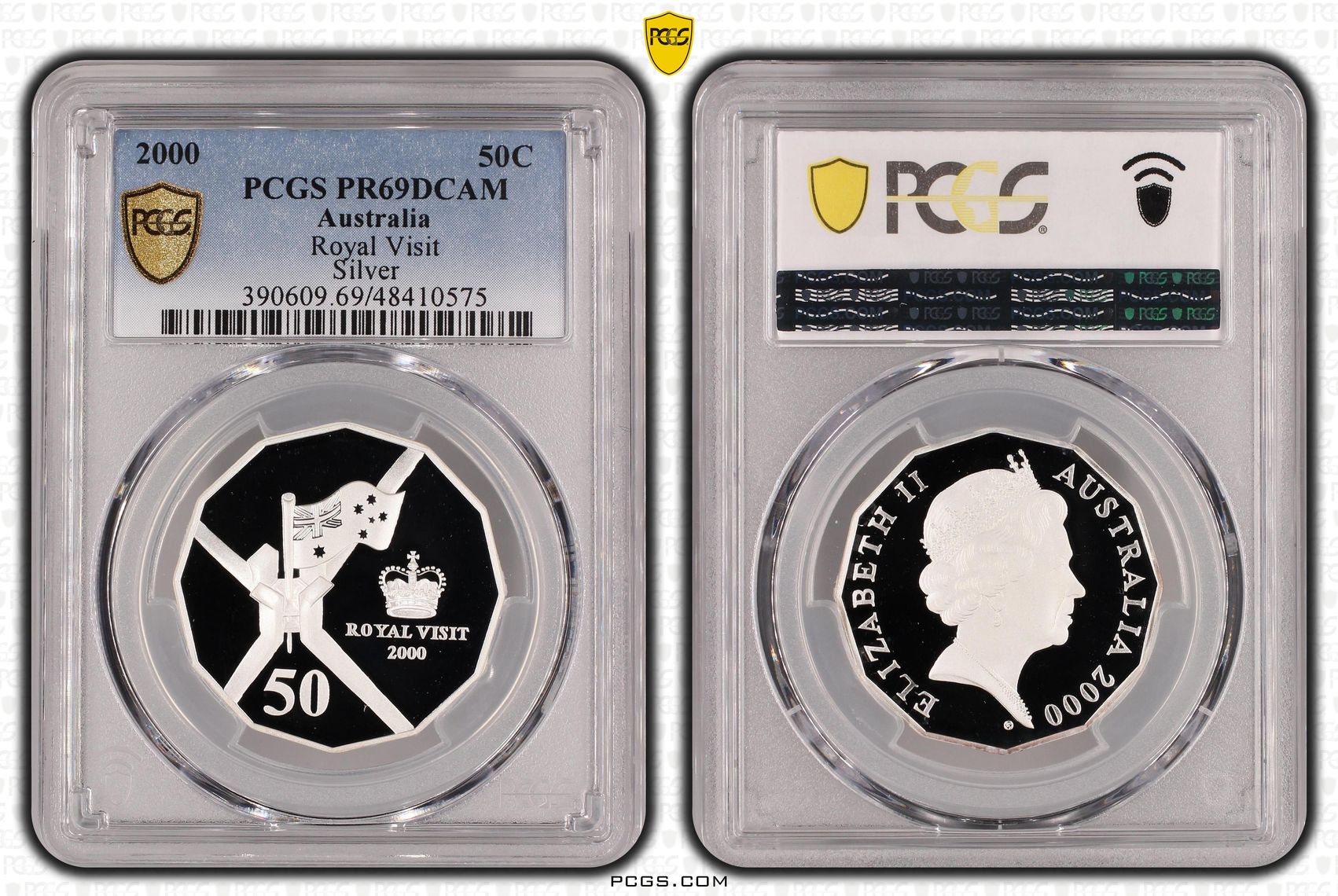 Royal Visit Silver, Fifty Cent, 2000, PCGS PR69DCAM