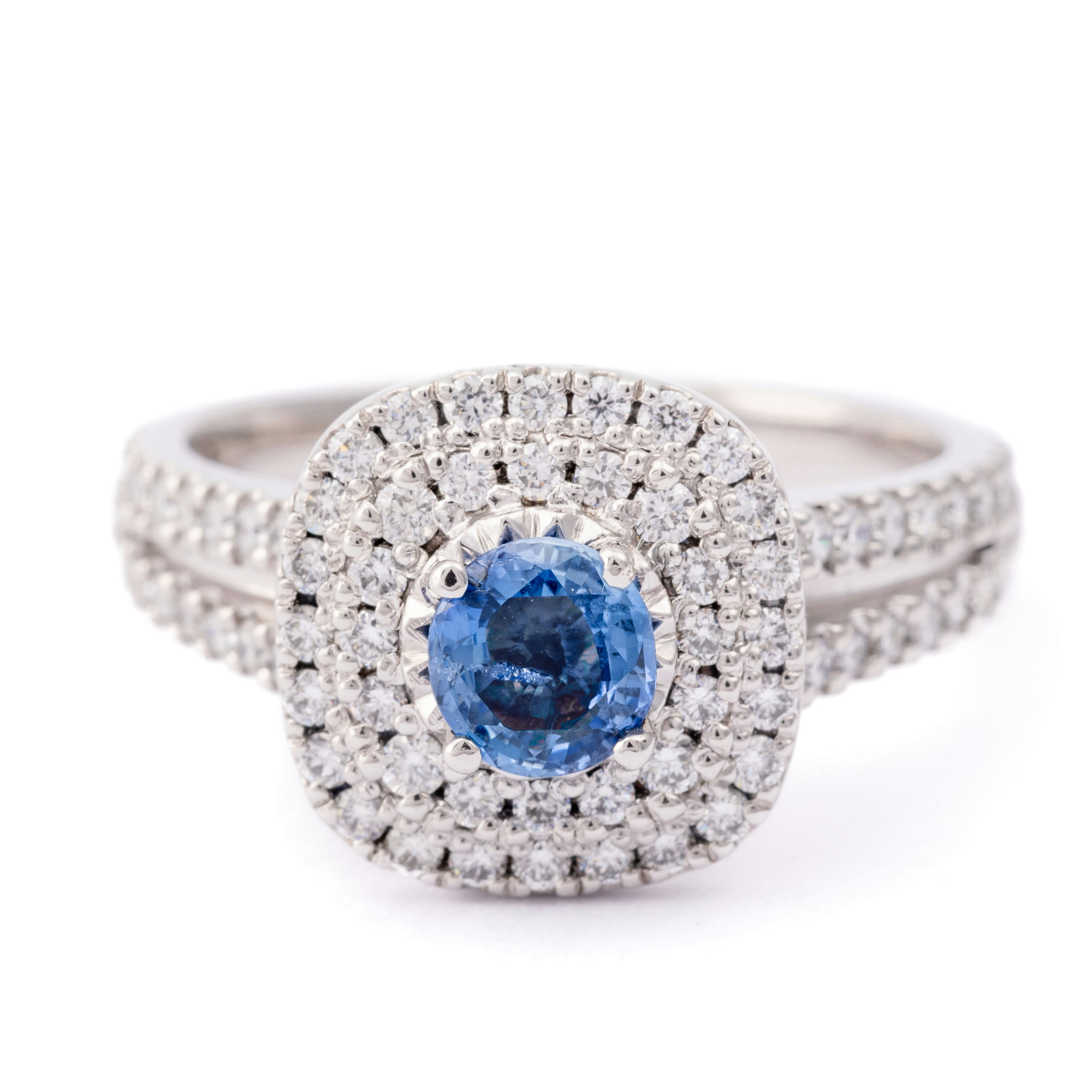 308 · Sapphire & Diamond Ring 18ct Gold