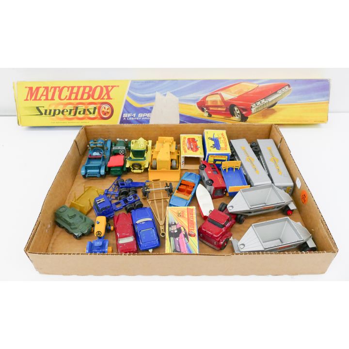 Box Vintage Matchbox Cars & Superfast Track