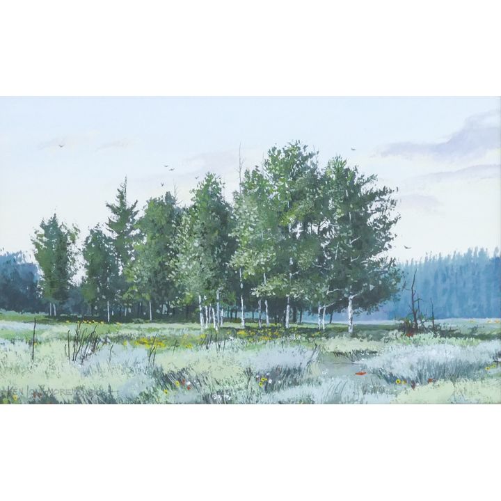 Ken Longmore ''Evening Stillness'' 1980 Signed Oil Framed 19''x23''