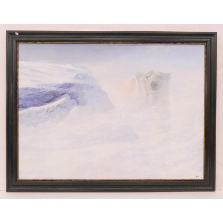 Robert Bateman Polar Bear S/N Giclee- 36x47'' framed