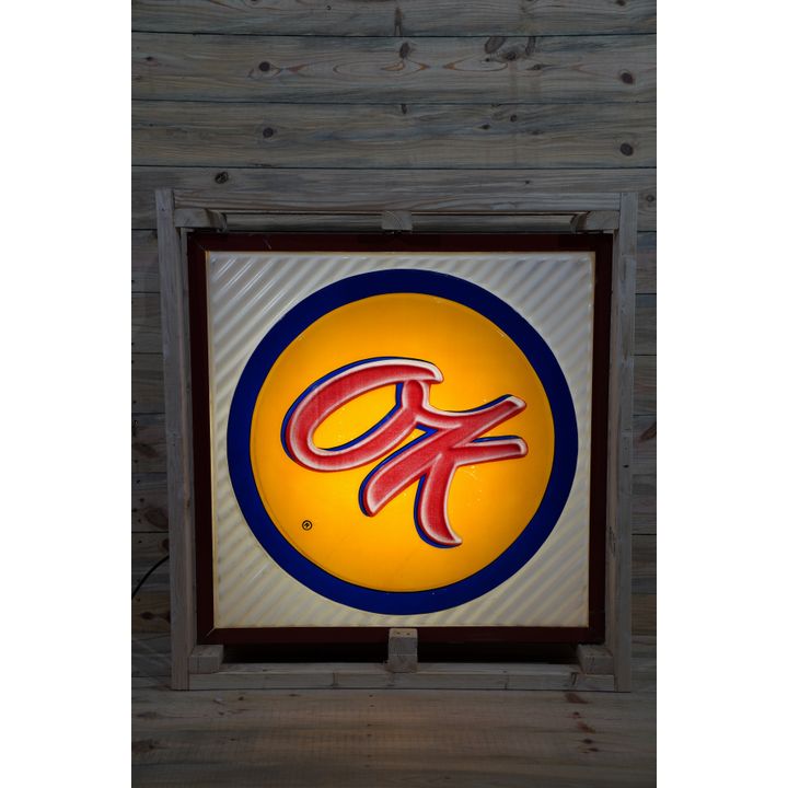 52" Chevrolet OK Molded Panel Lighted Sign TAC 8