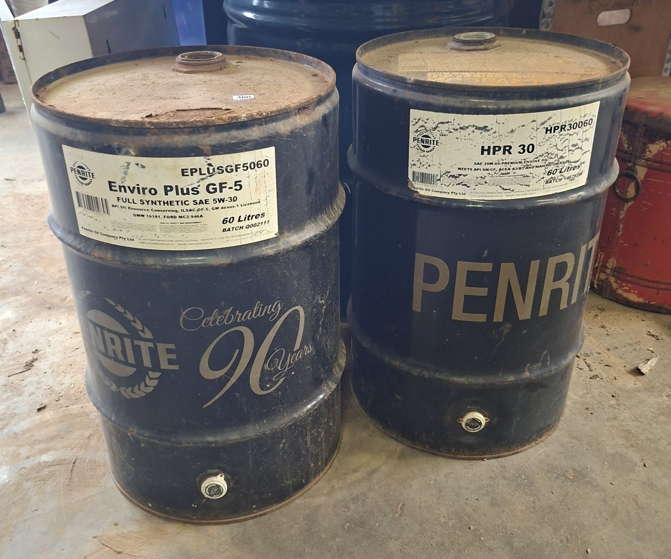 Penrite Oil Drums