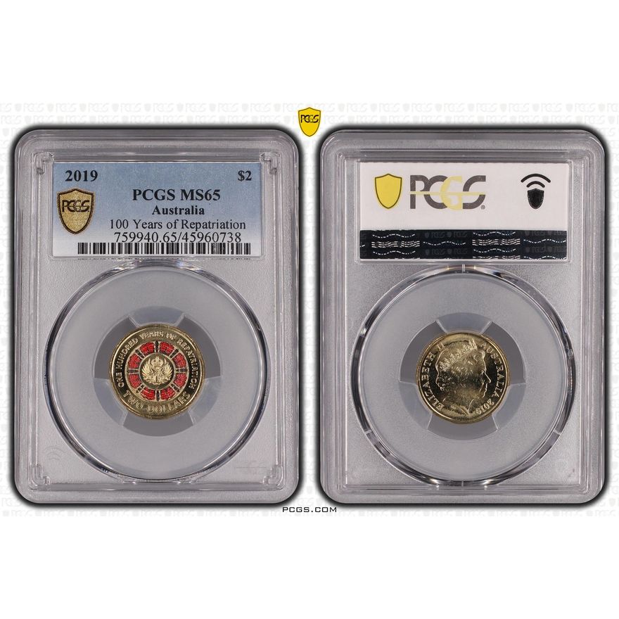 100 Years of Repatriation - Colorized, Two Dollar, 2019, PCGS MS65