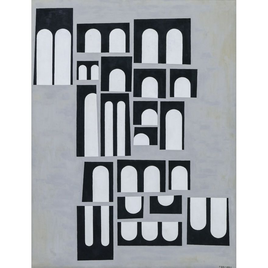 Wendell Brazeau ''Untitled'' (Florentine) 1960's Acrylic