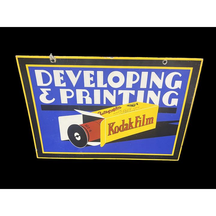 Double Sided Porcelain Kodak Film Developing Processing Porcelain Sign