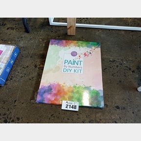 EASY CRAFT PAINT BY NUMBER DIY KIT 50X40CM- BICYCLE - BICYCLE IN NIGHT -