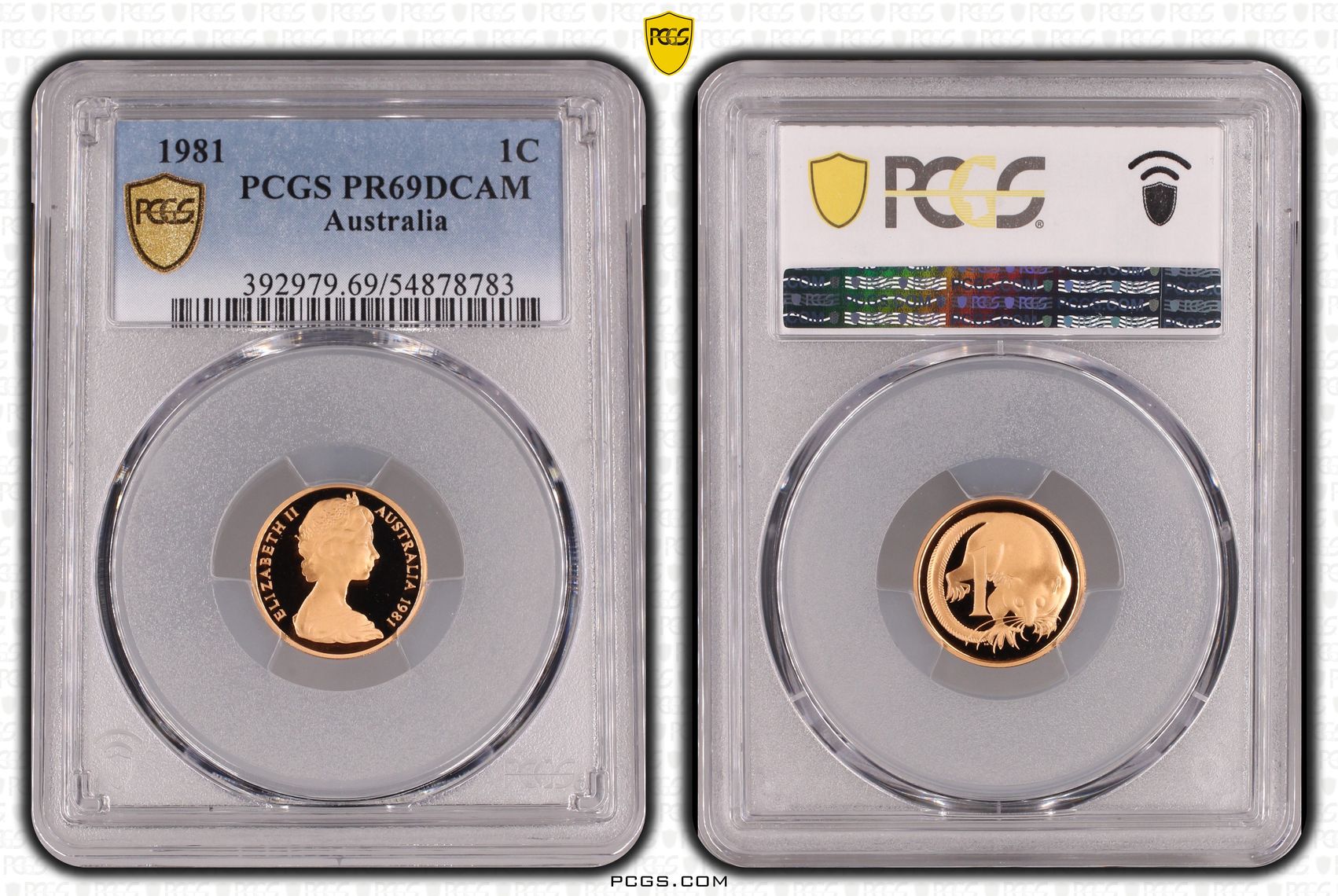 One Cent, 1981, Pcgs Pr69dcam
