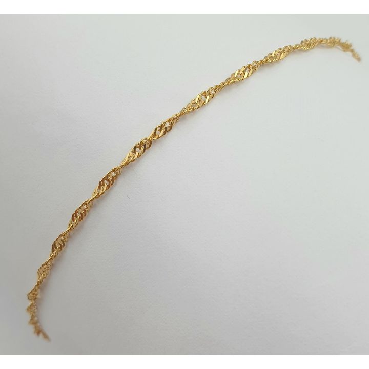 9ct Y/G Fine Bracelet