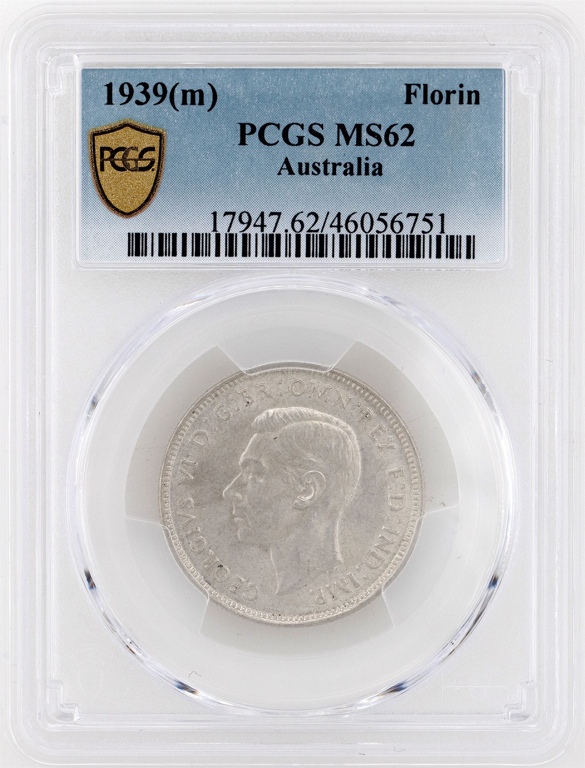 1939(m) Australia Florin PCGS - MS62 -751