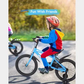 Kids Bicycle 16 with Trainer Wheels Blue 4 8 years | USED / SEAT TORN / TIRES FLAT / BOLTS LOOSE