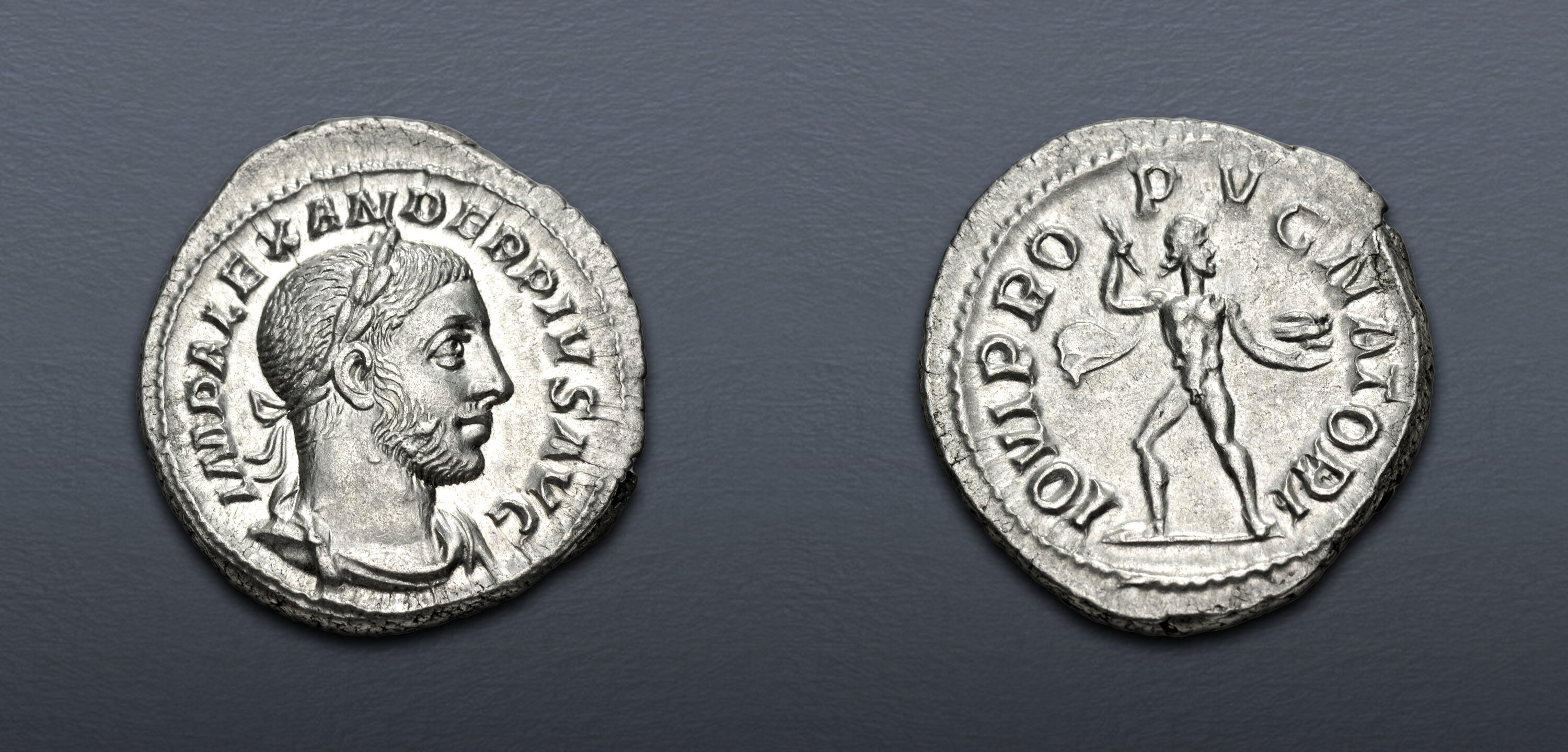 Severus Alexander. AD 222-235. AR Denarius (20mm, 3.38 g, 12h). Rome ...