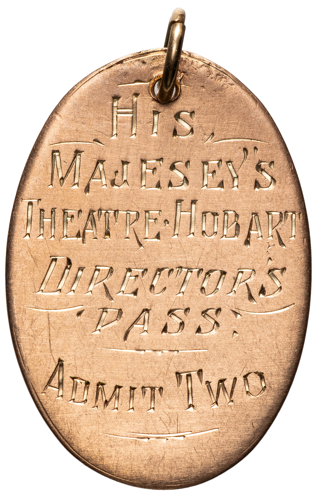 His Majesty's Theatre, Hobart - Directors Pass, C. 1919, aEF