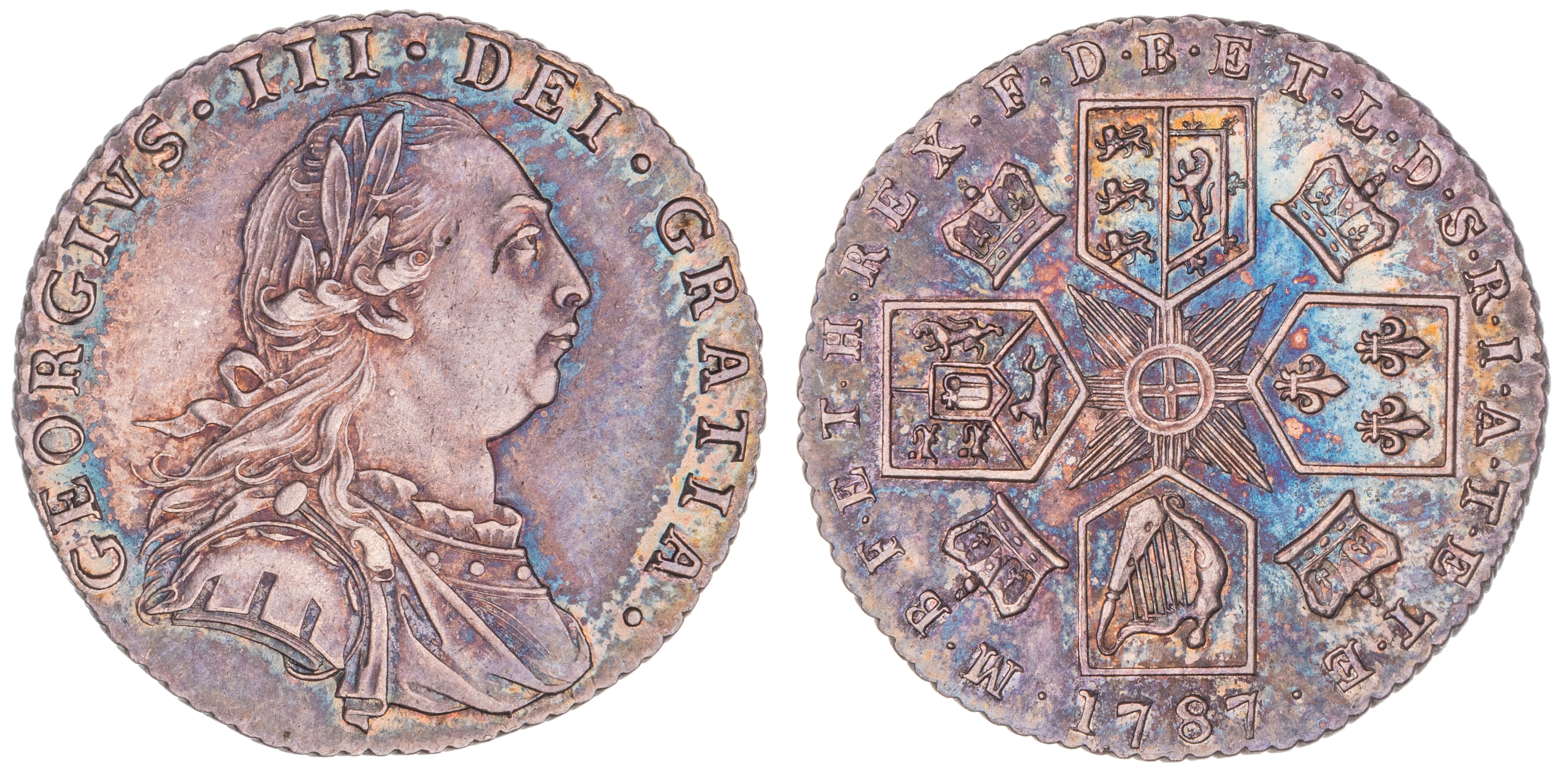 Great Britain, George III, Sixpence, 1787, aUNC