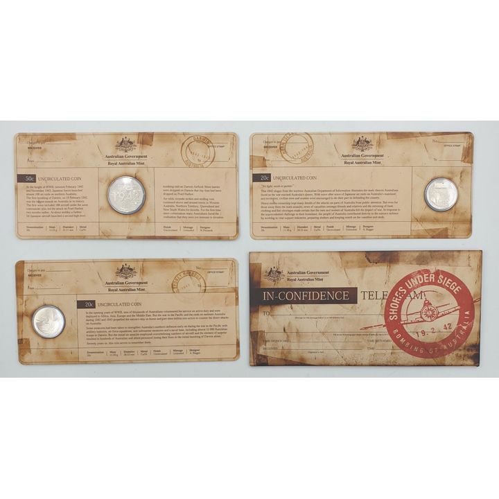 Shores Under Siege Three Coin Set