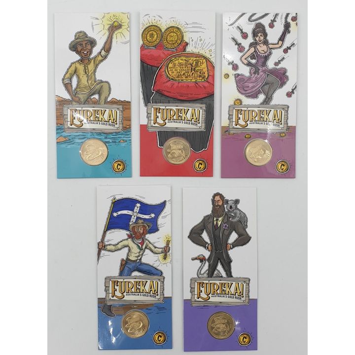 Eureka (Aus. Gold Rush) 'C' MM Carded Coin Set