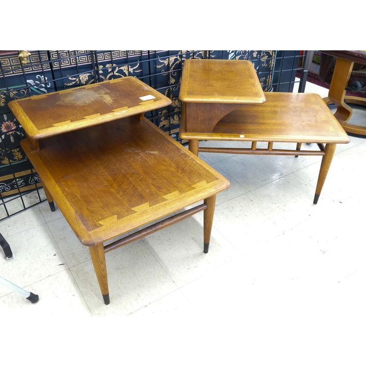 Pair Lane Acclaim MCM End Tables (AS IS)- 21x28x21''