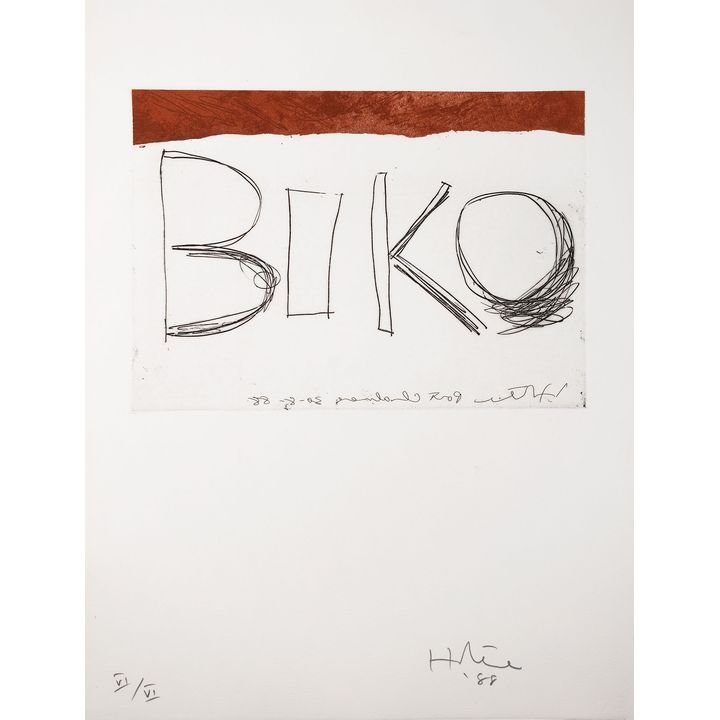 Limited edition set of handmade prints printed, collated and packaged by Denise Copland 'Six Artists = Six Prints'