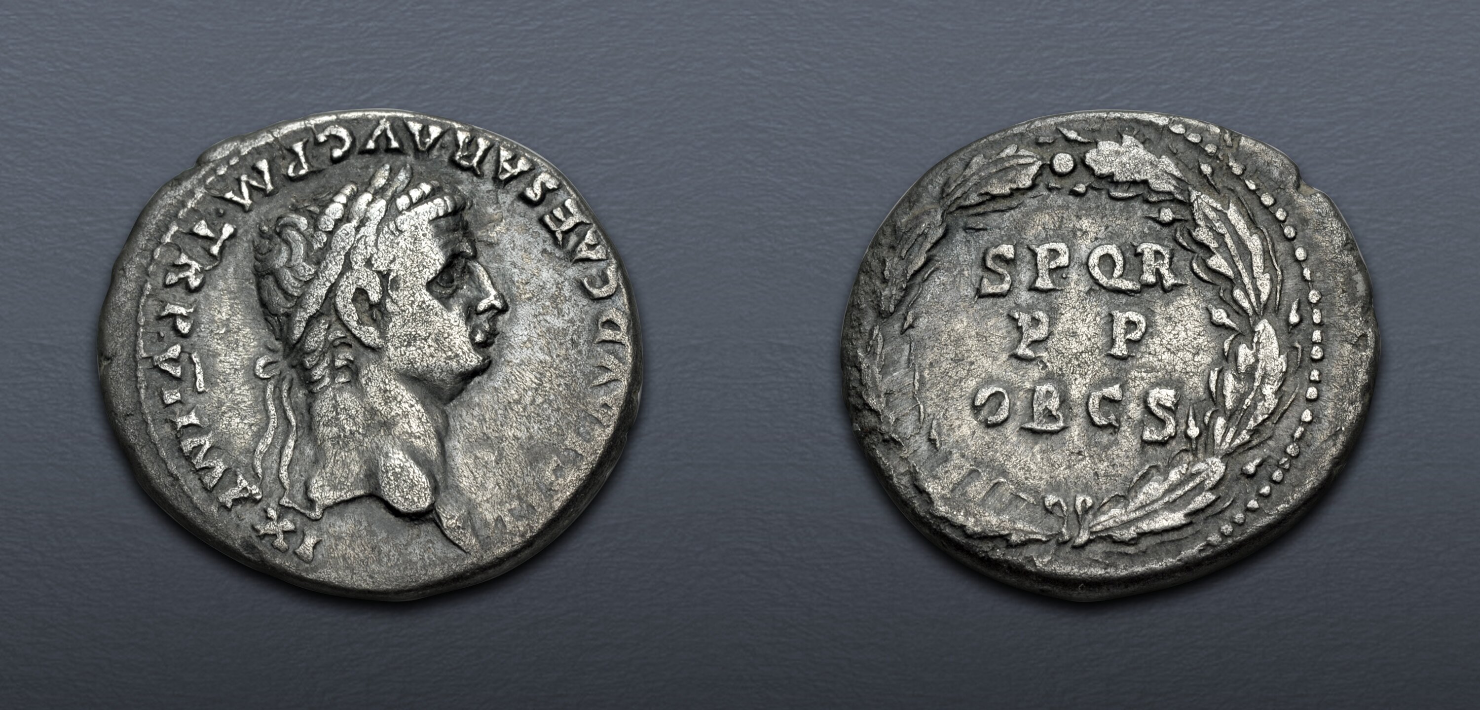Claudius. AD 41-54. AR Denarius (18mm, 3.48 g, 12h). Rome mint. Struck ...