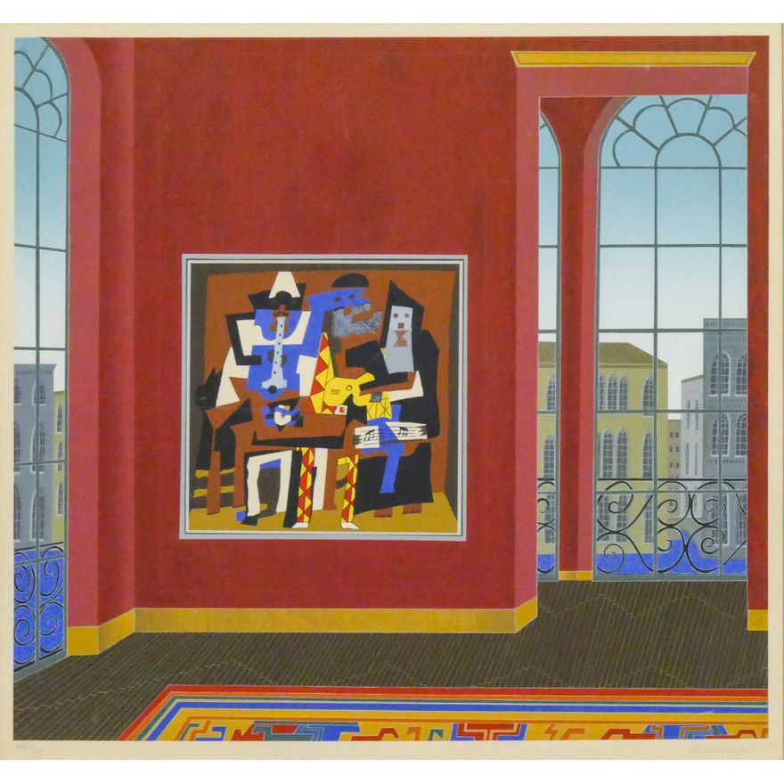 Thomas McKnight ''Picasso in Venice'' Color Serigraph
