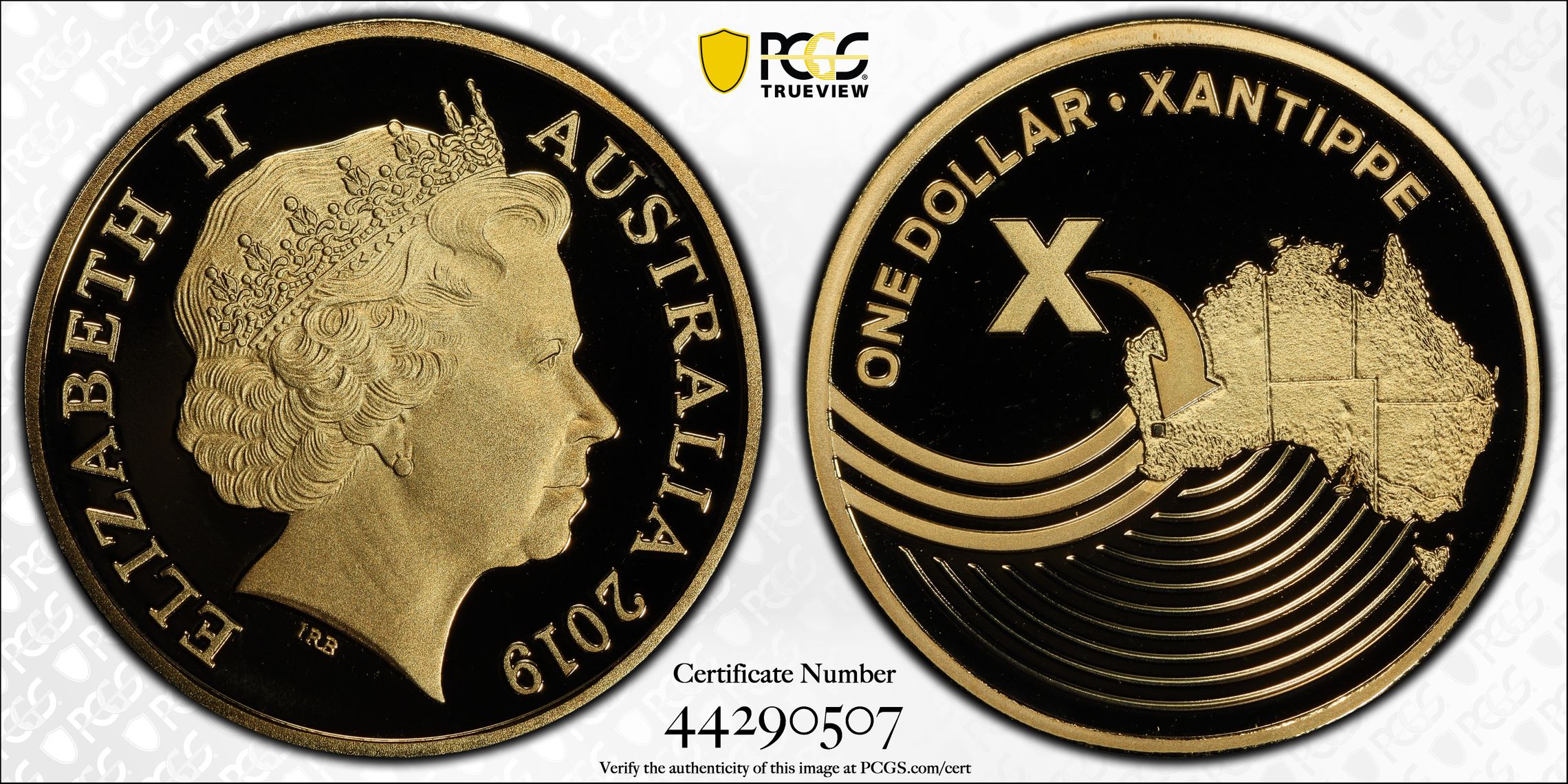 X- Xantippe Great Aussie Coin Hunt, POP 4/0, One Dollar, 2019, PCGS PR70DCAM