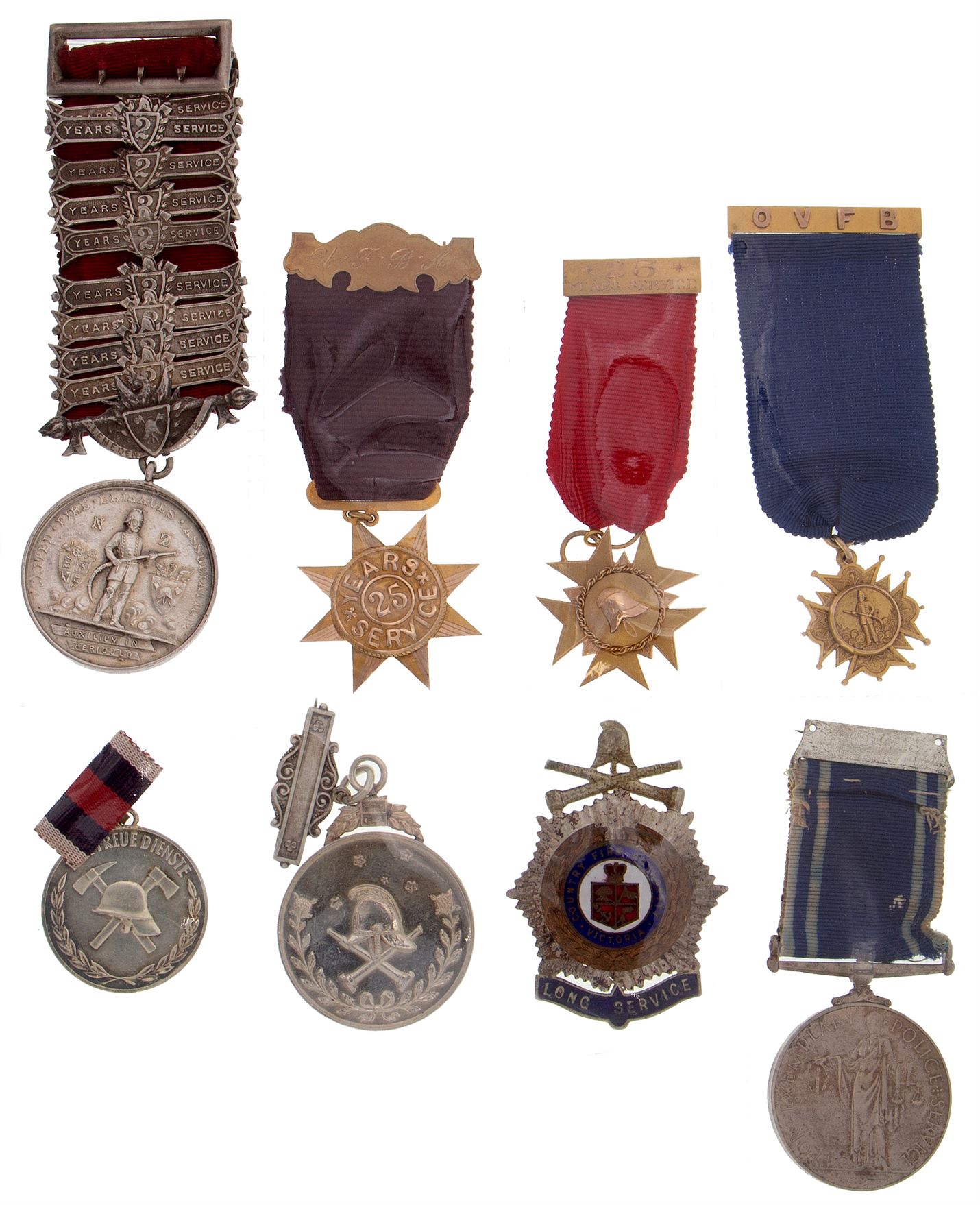 Australian & New Zealand Fire Brigades Service Medals & Awards, 1909 - 1974, VF