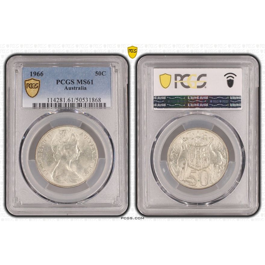 Fifty Cent, 1966, PCGS MS61
