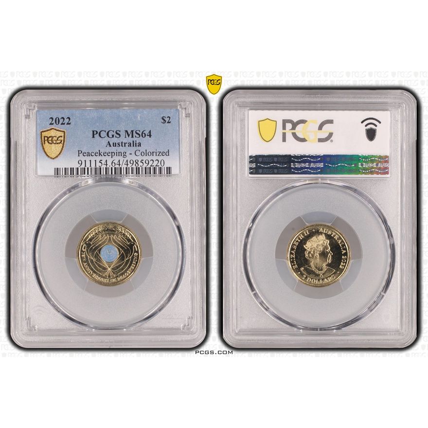 Peacekeeping - Colorized, Two Dollar, 2022, PCGS MS64