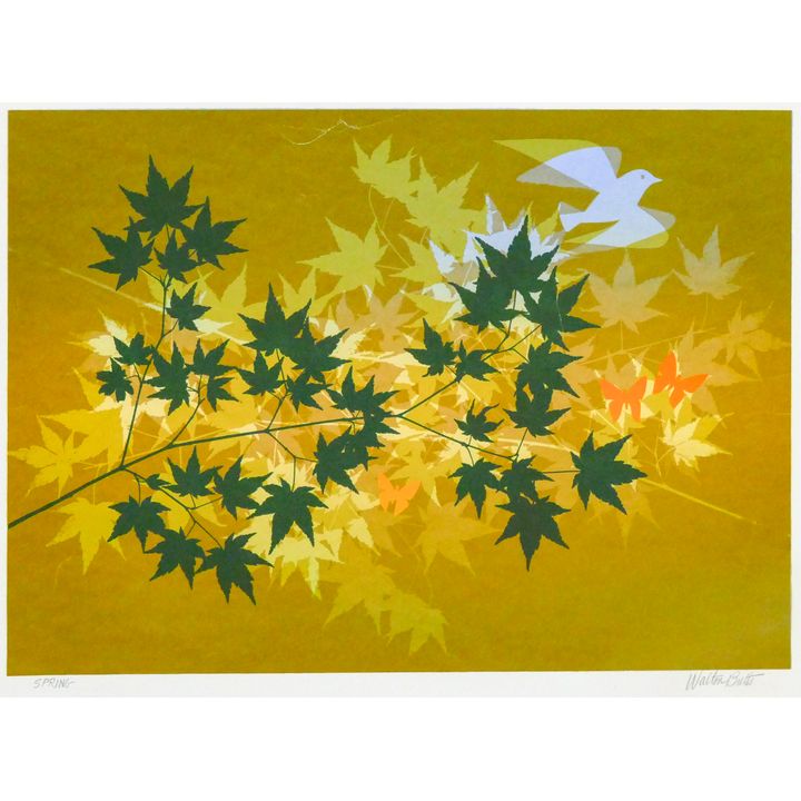 Walton Butts (WA) ''Spring'' Signed Screenprint 20''x26''