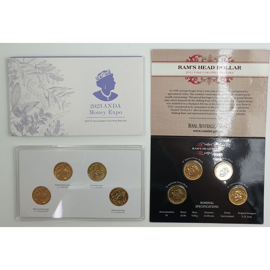 Unc. Privy Mark Coin Sets (x2)
