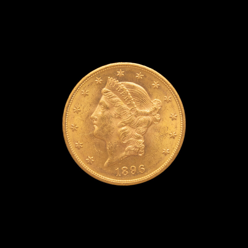 An 1896 Liberty Head $20 Gold Coin