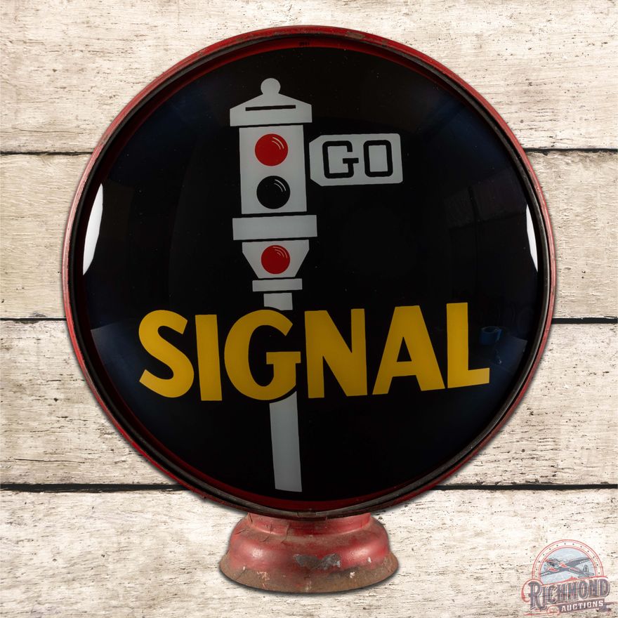 Signal 15" Gas Pump Globe Lens on HP Metal Body