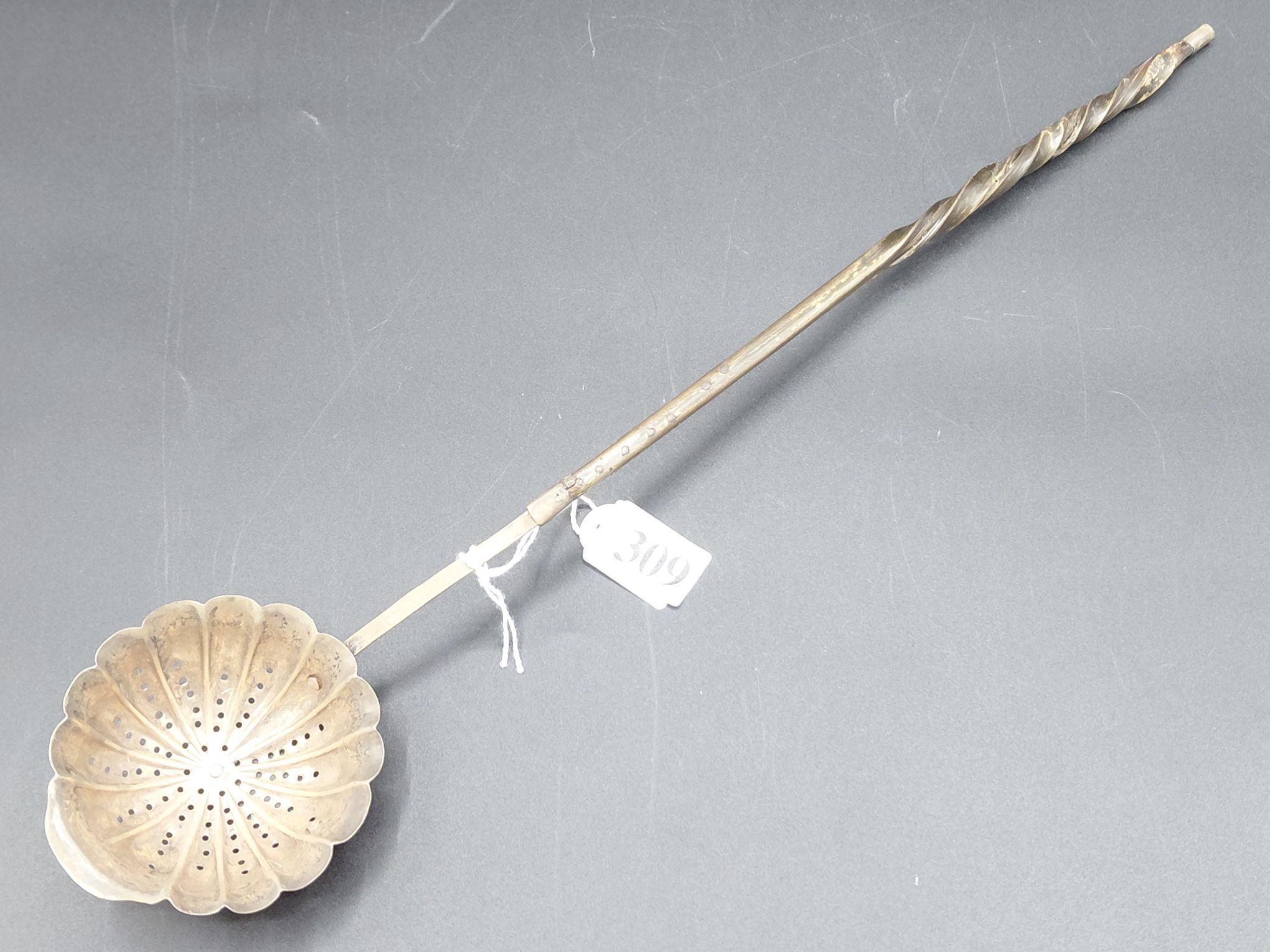 309 · GEORGIAN STERLING SILVER TODDY LADLE